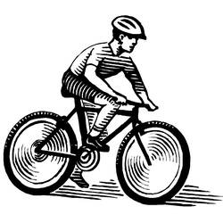 Раскраска: Велосипед / Велосипед (транспорт) #137015 - Бесплатные раскраски для печати