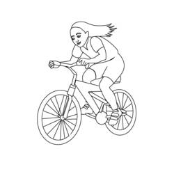 Раскраска: Велосипед / Велосипед (транспорт) #137032 - Бесплатные раскраски для печати