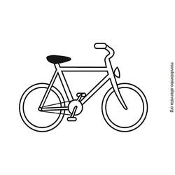 Раскраска: Велосипед / Велосипед (транспорт) #137045 - Бесплатные раскраски для печати
