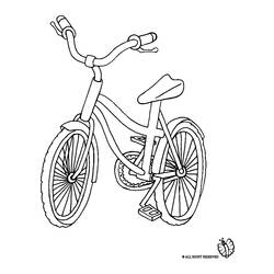 Раскраска: Велосипед / Велосипед (транспорт) #137057 - Бесплатные раскраски для печати
