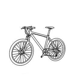 Раскраска: Велосипед / Велосипед (транспорт) #137095 - Бесплатные раскраски для печати