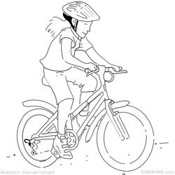 Раскраска: Велосипед / Велосипед (транспорт) #137096 - Бесплатные раскраски для печати