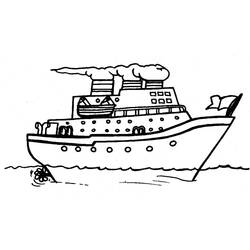 Раскраска: Лодка / Корабль (транспорт) #137440 - Бесплатные раскраски для печати