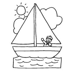 Раскраска: Лодка / Корабль (транспорт) #137441 - Бесплатные раскраски для печати