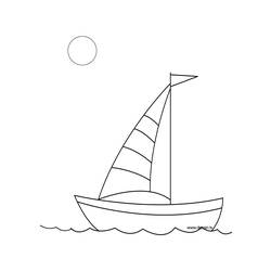 Раскраска: Лодка / Корабль (транспорт) #137447 - Бесплатные раскраски для печати