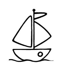 Раскраска: Лодка / Корабль (транспорт) #137449 - Бесплатные раскраски для печати