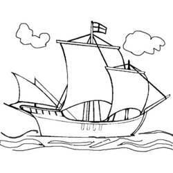 Раскраска: Лодка / Корабль (транспорт) #137453 - Бесплатные раскраски для печати
