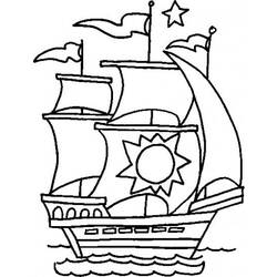 Раскраска: Лодка / Корабль (транспорт) #137460 - Бесплатные раскраски для печати
