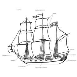 Раскраска: Лодка / Корабль (транспорт) #137573 - Бесплатные раскраски для печати