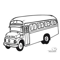 Раскраска: Автобус / Тренер (транспорт) #135297 - Бесплатные раскраски для печати