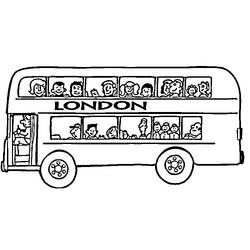 Раскраска: Автобус / Тренер (транспорт) #135303 - Бесплатные раскраски для печати