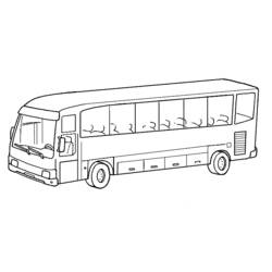 Раскраска: Автобус / Тренер (транспорт) #135314 - Бесплатные раскраски для печати
