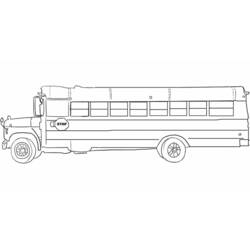 Раскраска: Автобус / Тренер (транспорт) #135320 - Бесплатные раскраски для печати
