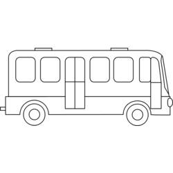 Раскраска: Автобус / Тренер (транспорт) #135335 - Бесплатные раскраски для печати