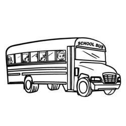 Раскраска: Автобус / Тренер (транспорт) #135339 - Бесплатные раскраски для печати