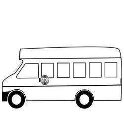 Раскраска: Автобус / Тренер (транспорт) #135363 - Бесплатные раскраски для печати