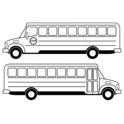 Раскраска: Автобус / Тренер (транспорт) #135423 - Бесплатные раскраски для печати