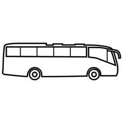 Раскраска: Автобус / Тренер (транспорт) #135427 - Бесплатные раскраски для печати