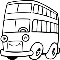 Раскраска: Автобус / Тренер (транспорт) #135430 - Бесплатные раскраски для печати
