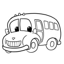 Раскраска: Автобус / Тренер (транспорт) #135444 - Бесплатные раскраски для печати