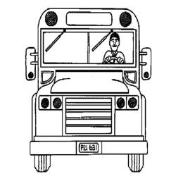 Раскраска: Автобус / Тренер (транспорт) #135458 - Бесплатные раскраски для печати
