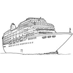 Раскраска: Пассажирское судно / Круизный лайнер (транспорт) #140682 - Бесплатные раскраски для печати