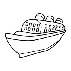Раскраска: Пассажирское судно / Круизный лайнер (транспорт) #140686 - Бесплатные раскраски для печати