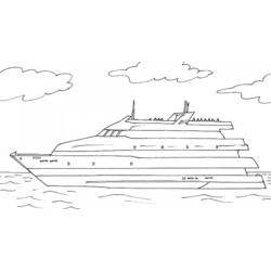 Раскраска: Пассажирское судно / Круизный лайнер (транспорт) #140700 - Бесплатные раскраски для печати