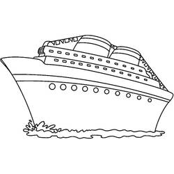 Раскраска: Пассажирское судно / Круизный лайнер (транспорт) #140785 - Бесплатные раскраски для печати
