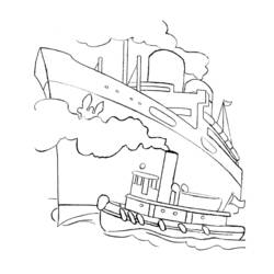Раскраска: Пассажирское судно / Круизный лайнер (транспорт) #140809 - Бесплатные раскраски для печати