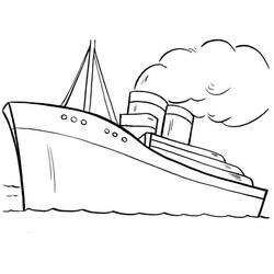 Раскраска: Пассажирское судно / Круизный лайнер (транспорт) #140810 - Бесплатные раскраски для печати
