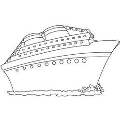 Раскраска: Пассажирское судно / Круизный лайнер (транспорт) #140814 - Бесплатные раскраски для печати