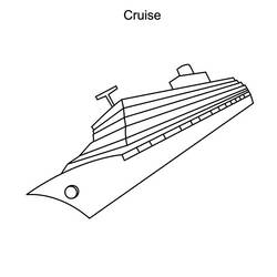 Раскраска: Пассажирское судно / Круизный лайнер (транспорт) #140893 - Бесплатные раскраски для печати