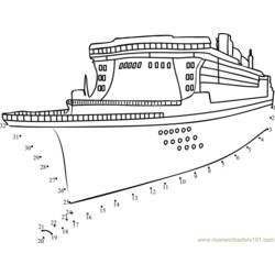 Раскраска: Пассажирское судно / Круизный лайнер (транспорт) #140931 - Бесплатные раскраски для печати