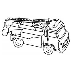 Раскраска: Пожарная машина (транспорт) #135780 - Бесплатные раскраски для печати