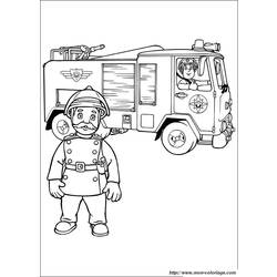 Раскраска: Пожарная машина (транспорт) #135862 - Бесплатные раскраски для печати