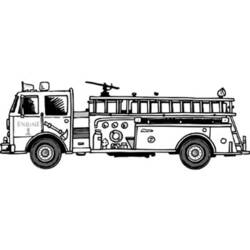 Раскраска: Пожарная машина (транспорт) #135978 - Бесплатные раскраски для печати