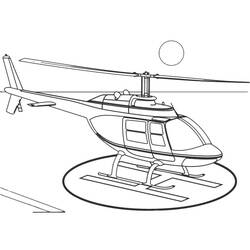 Раскраска: вертолет (транспорт) #136031 - Бесплатные раскраски для печати