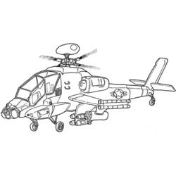Раскраска: вертолет (транспорт) #136040 - Бесплатные раскраски для печати