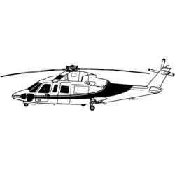 Раскраска: вертолет (транспорт) #136065 - Бесплатные раскраски для печати