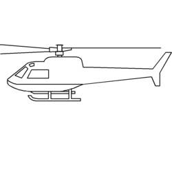 Раскраска: вертолет (транспорт) #136079 - Бесплатные раскраски для печати