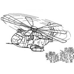 Раскраска: вертолет (транспорт) #136085 - Бесплатные раскраски для печати