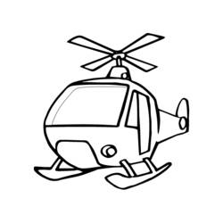 Раскраска: вертолет (транспорт) #136100 - Бесплатные раскраски для печати