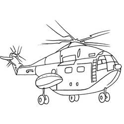 Раскраска: вертолет (транспорт) #136101 - Бесплатные раскраски для печати