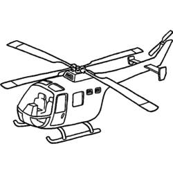 Раскраски: вертолет - Бесплатные раскраски для печати