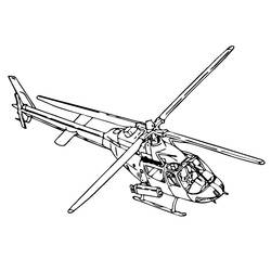 Раскраска: вертолет (транспорт) #136199 - Бесплатные раскраски для печати