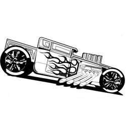 Раскраска: Горячие колеса (транспорт) #145839 - Бесплатные раскраски для печати