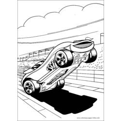 Раскраска: Горячие колеса (транспорт) #145849 - Бесплатные раскраски для печати