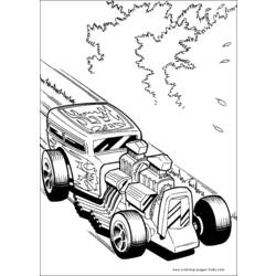 Раскраска: Горячие колеса (транспорт) #145878 - Бесплатные раскраски для печати