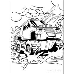 Раскраска: Горячие колеса (транспорт) #145895 - Бесплатные раскраски для печати